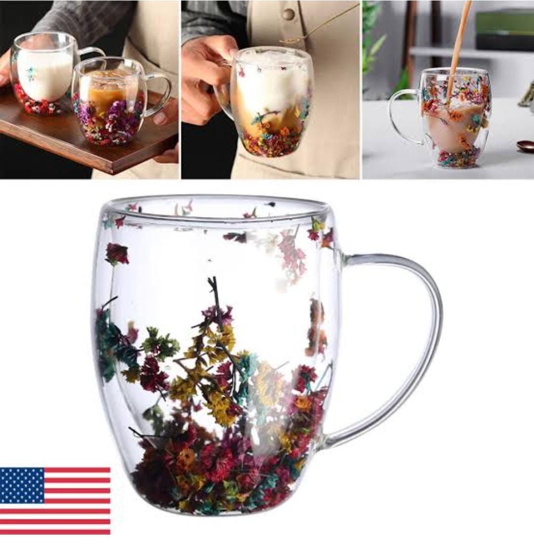 One pc Floral double sided mugs