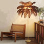 Ostrich feather lamp
