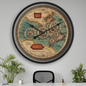 Real moving gears vintage clock