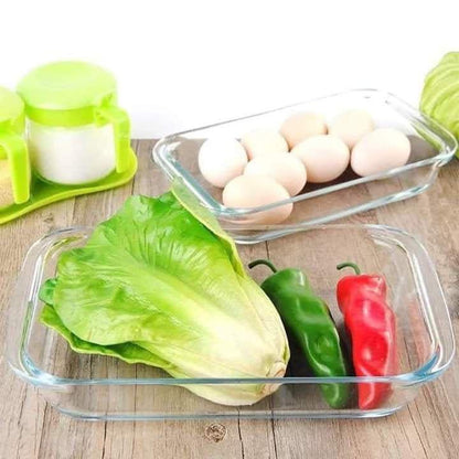 2Pcs – Oven Safe Glass Casserole Baking Pans,