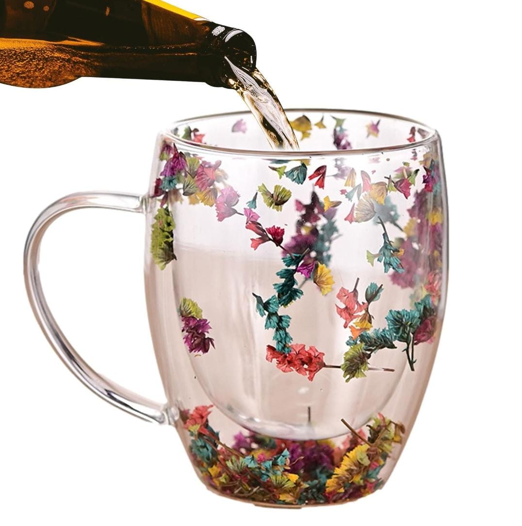 One pc Floral double sided mugs