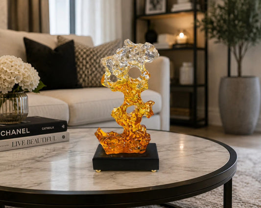 Irregular resin decor