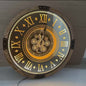 LED vintage wall clock with a remote control