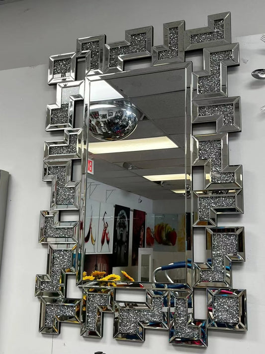Crashed diamond,Decorative crystal glass decorative mirror