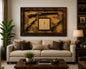 Rustic vintage gun wall clock( 113 by 67cm)