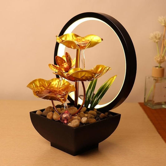 LED ring water fountain