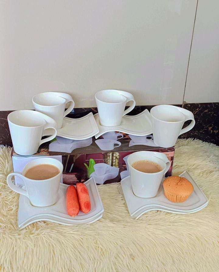 6pcs Mini cups and saucer set