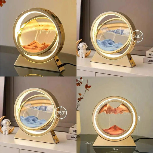3D Mobile Sand Painting Table Lamp Art Decor