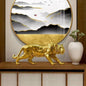 American Gold Tiger Sculpture