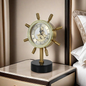Mantle Clock Desk Clock Living Room Pure Copper Ornaments Light Luxury Clock Desktop Desktop Clock Silent Quartz Clock Desk Clock Vintage Mantel Clock.