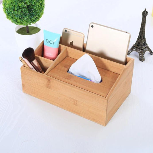 3 in 1 bamboo serviette box