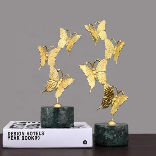 Modern Butterfly Metal Ornament Sculpture