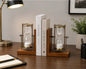Hour glass bookends