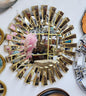 Modern Gold Round Decorative Mirror